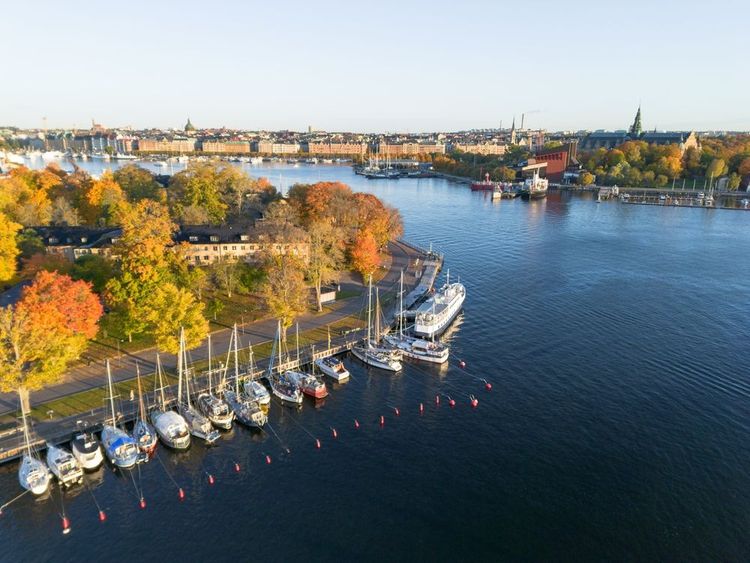 Djurgården et son petit port de plaisance