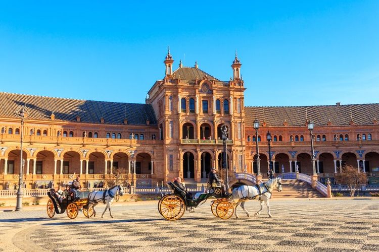  la Plaza de Espana (Place d'Espagne) à Séville