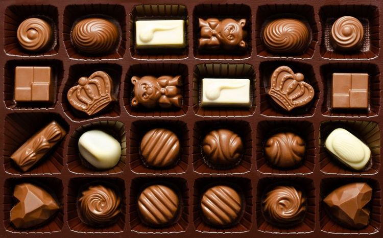 Bonbons suisses en chocolat