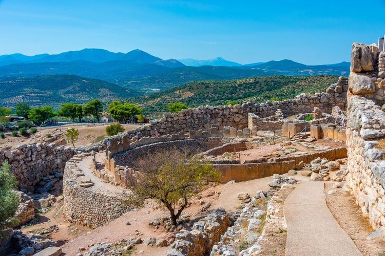 Site archéologique de Mycènes en Grèce