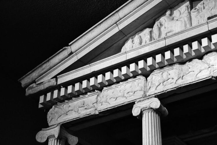 Détail du mausolée de Halikarnasse au British Museum à Londres