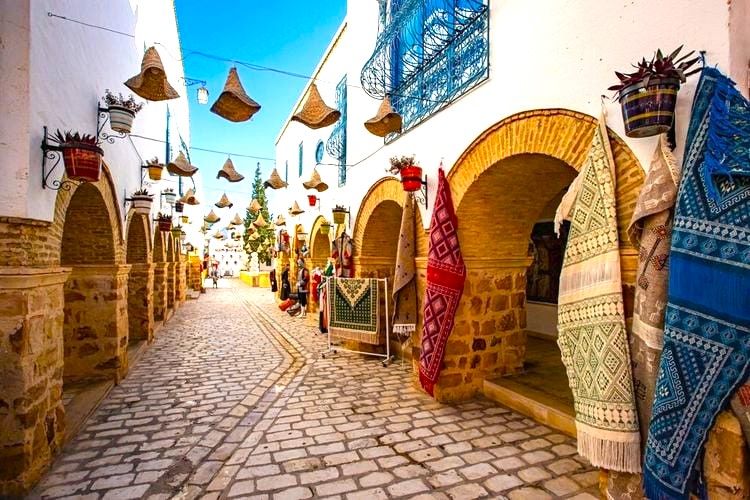 La médina d'Hammamet.