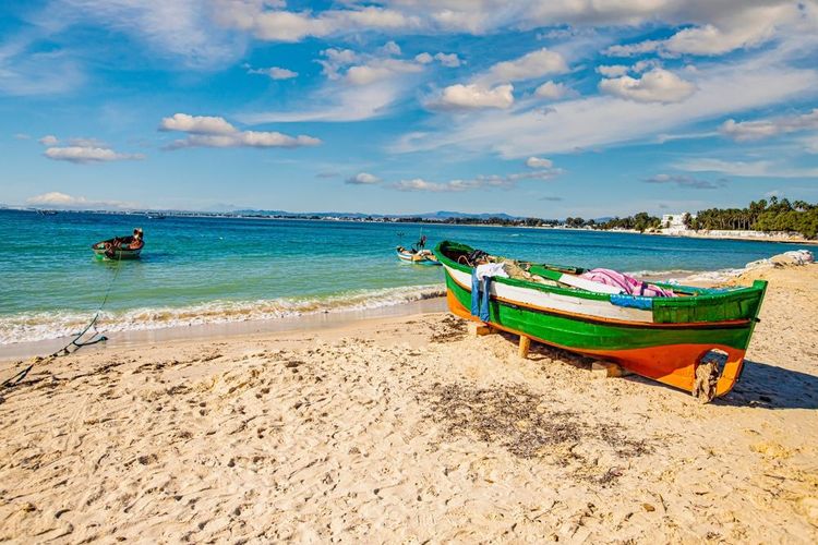 Une plage d'Hammamet Tunisie