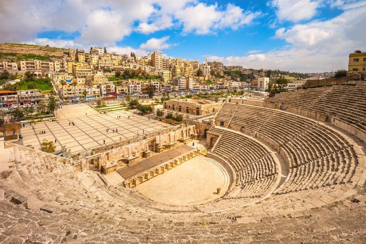 Le théâtre romain d'Amman, Jordanie
