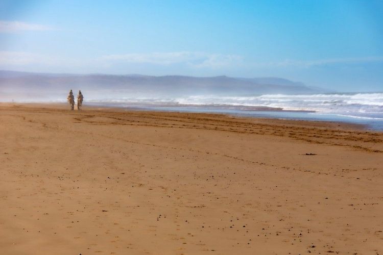 Randonnée à cheval sur la plage