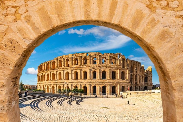 Amphithéâtre El Jem, Mahdia, Tunisie