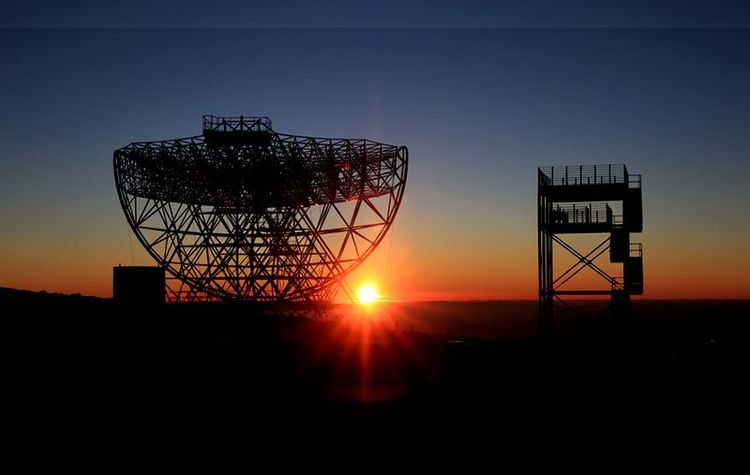Le téléscope Cherenkov à La Palma, dans les Iles Canaries