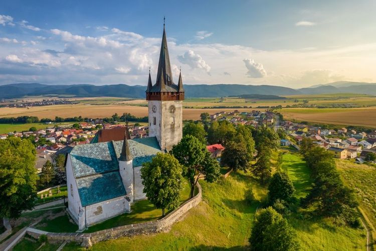 Village de Spissky Stvrtok, Slovaquie.