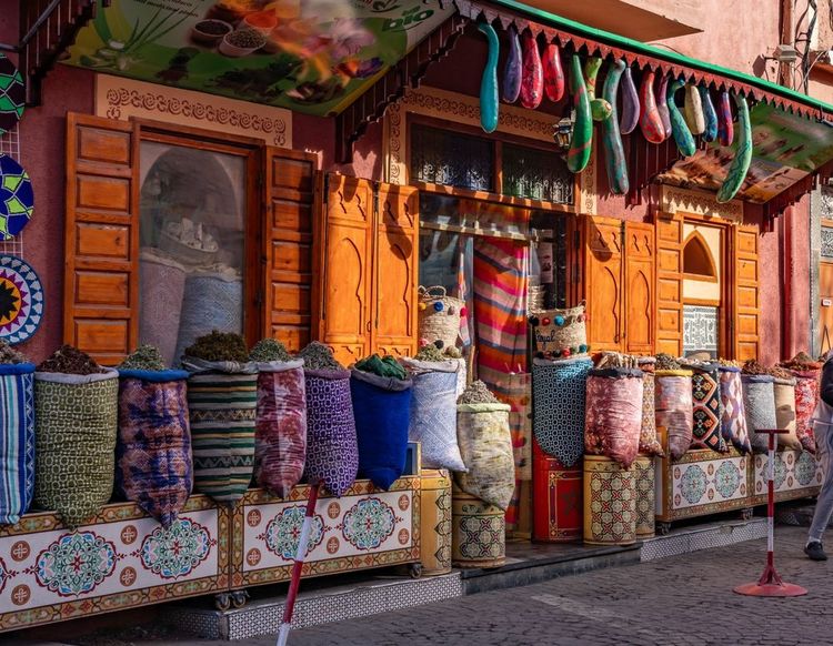 Le souk de Marrakech.