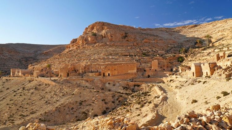 Ksar Douiret dans la région de Tataouine, Tunisie