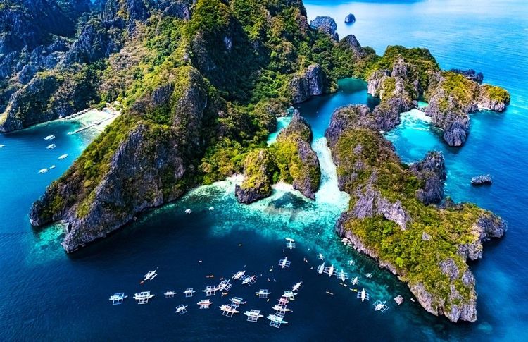 L'île de Miniloc proche d'El Nido, à Palawan