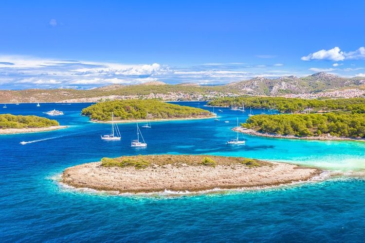  les îles Pakleni près de Hvar,