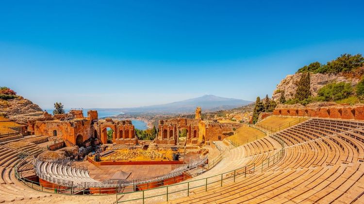 Le théâtre antique de Taormina.
