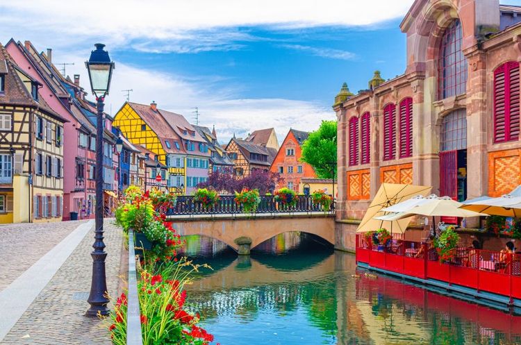 Les façades colorées de Colmar.