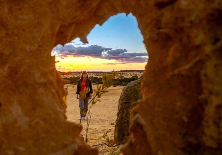 Dans le parc, de drôles de formes minérales ont été créées par la nature, il y a fort longtemps.
