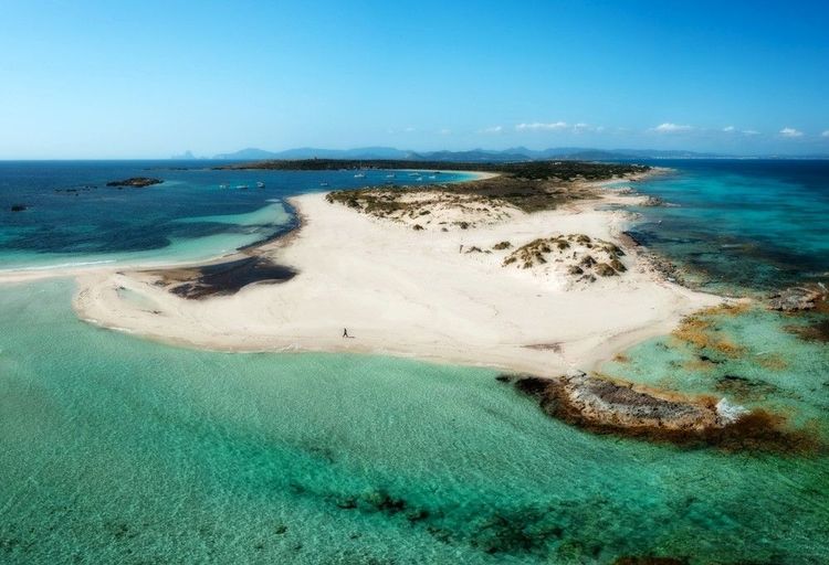 Espalmador, une surface exceptionnelle de sable blanc