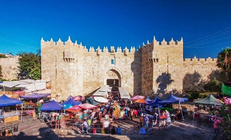 La porte de Damas, l'entrée célèbre dans le quartier musulman
