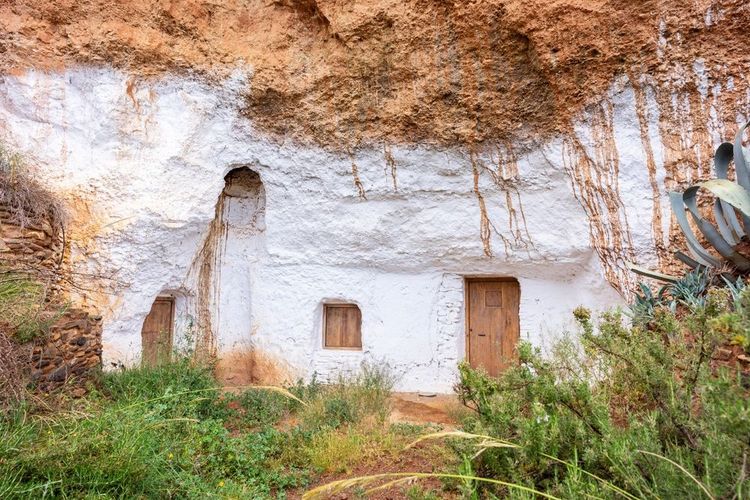 Une maison troglodite.