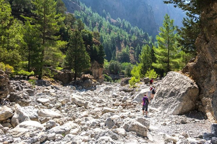 La randonnée dans la gorge de Samaria fait partie du E4