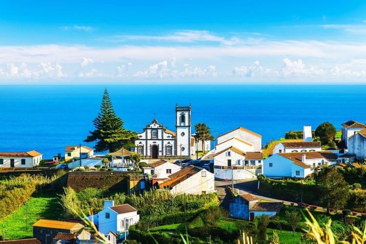 le village de Pedreira, sur l'île de Sao Miguel