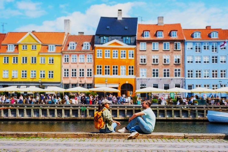 Moment de détente à Nyhavn, Copenhague