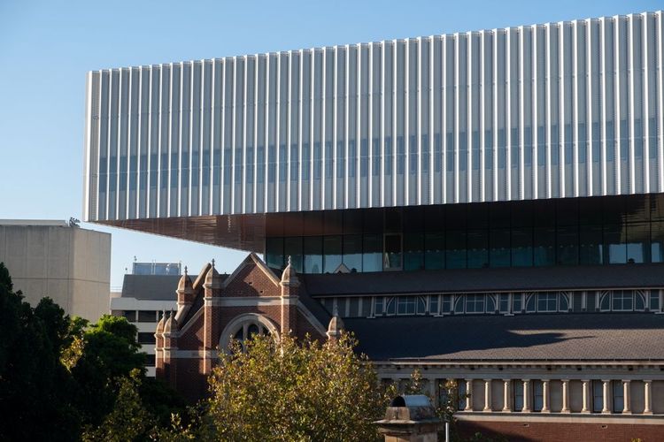 Le musée vu avec son extension moderne