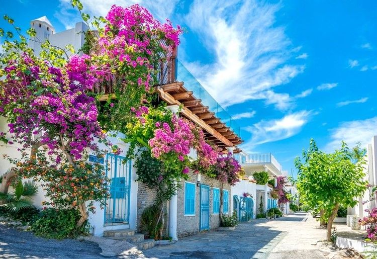 Par endroit, dans les ruelles de Bodrum, on sent bien l'influence grecque des Cyclades