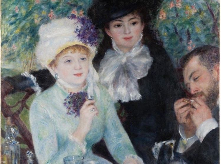 De nombreux objets dans les boutiues des musées reprennent les tableaux des Impresionnistes; ici, "Après le déjeuner" d'Auguste Renoir
