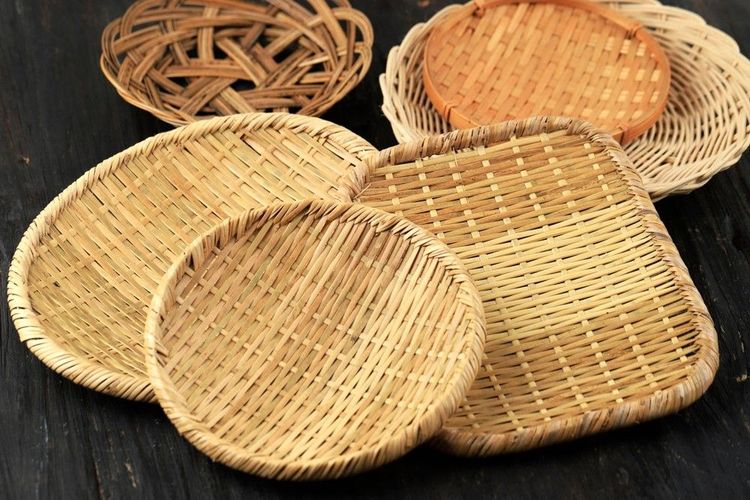 Objets artisanaux fabriqués avec du bambou