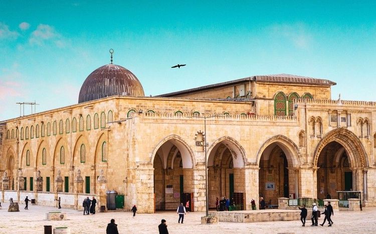 La mosquée Al-Aqsa sur l'esplanade des Mosquées