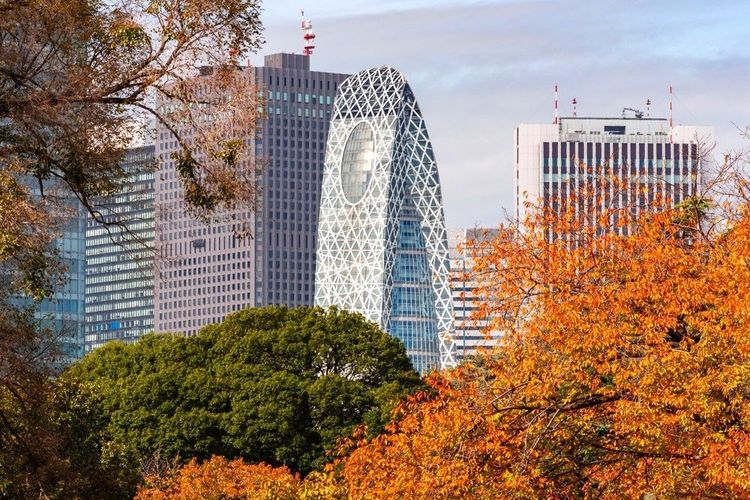 L'immeuble emblématique du Tokyo Mode Gakuen, surnommé le "Cocon"