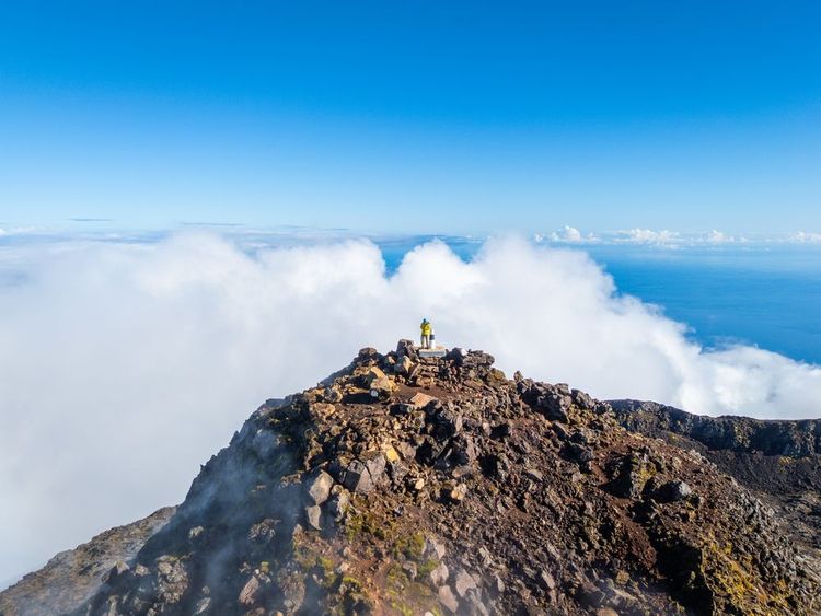 Etre au sommet, dans les nuages