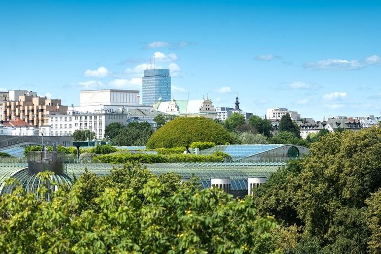 Varsovie vue depuis le toit de la Bibliothèque Universitaire