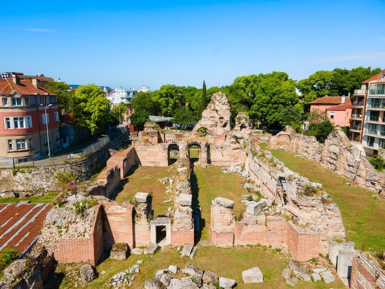 Varna, les bains romains en ruines