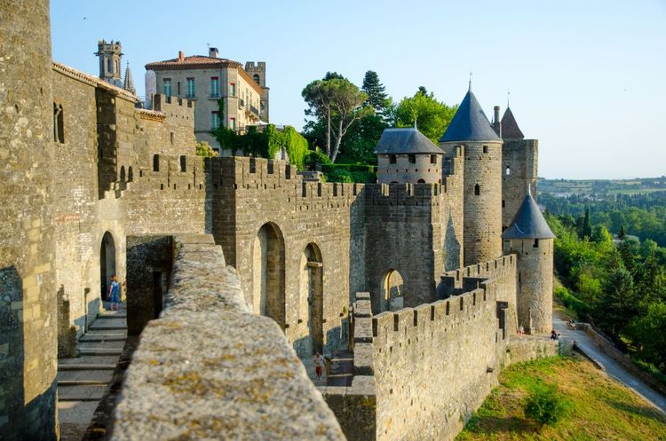 Les remparts de Carcassonne.