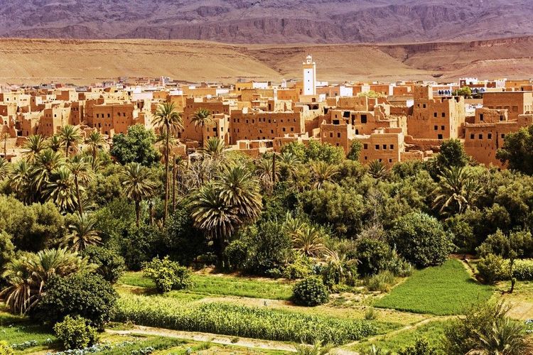 L'oasis et la kasbah de Ouarzazate