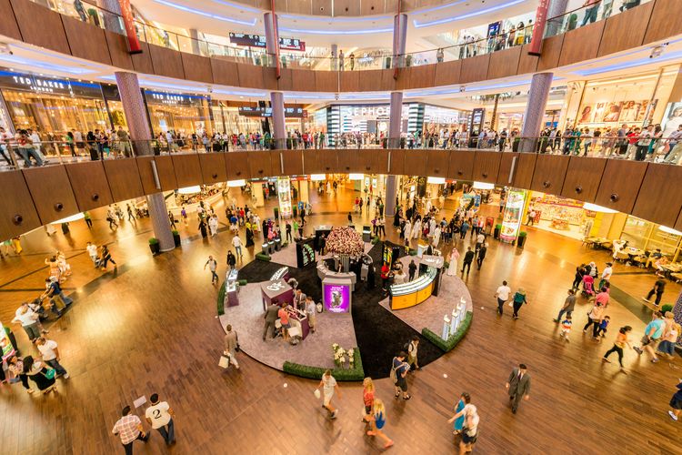 El centro comercial de Dubai