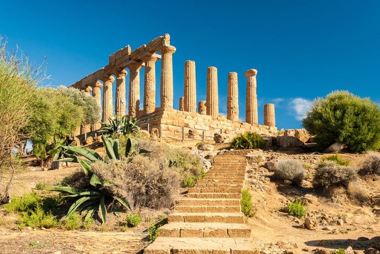 Temple de Juno, Vallée des temples d'Agrigente, Sicile, Italie