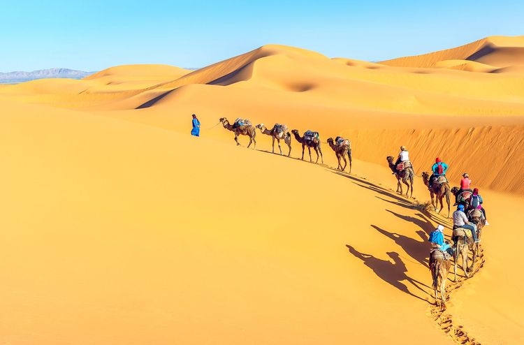 Méharée dans le Sahara marocain