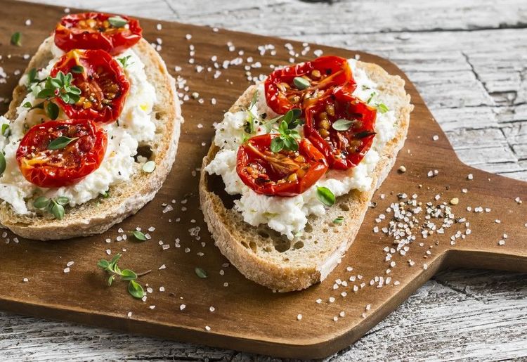 Bruschetta au fromage de chèvre