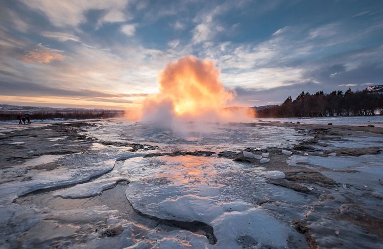  Geyser Strokkur, Islande