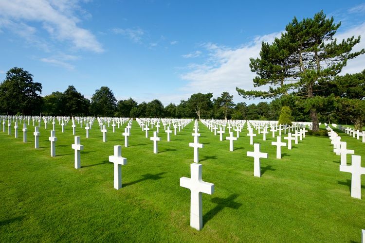 Le cimetière militaire américain de Colleville-sur-Mer,