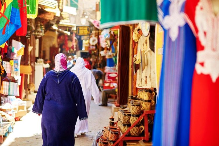 Dans le souk de Fès