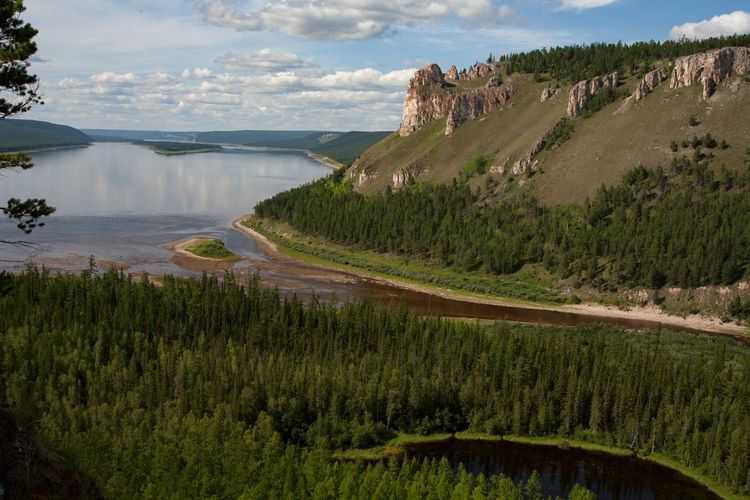 La rivière Lena.Yakutia. Russie.