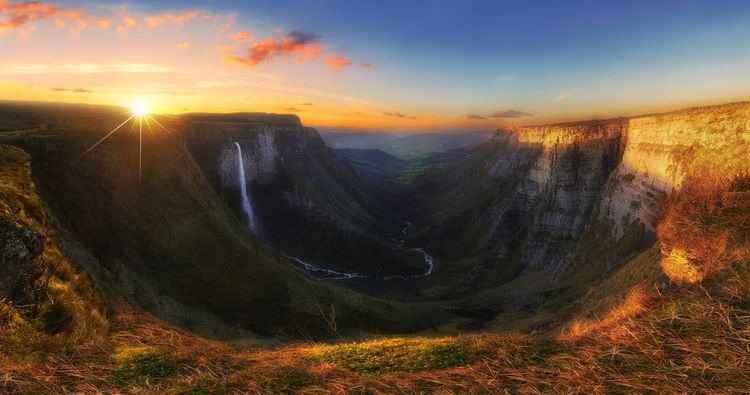 Coucher de soleil sur le canyon Delika.
