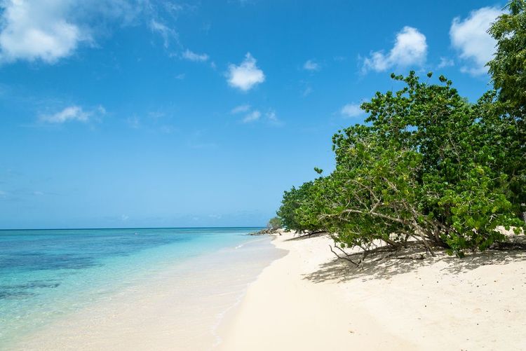 La plage du Souffleur à Port Louis