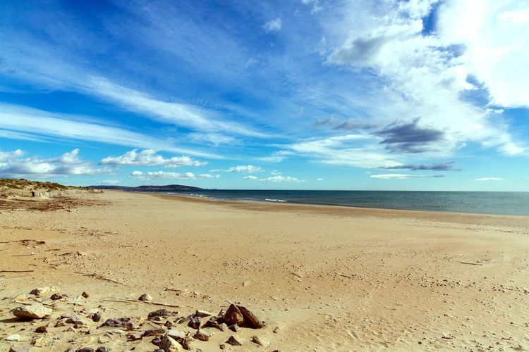 La plage du Lido, entre Sète et Marseillan