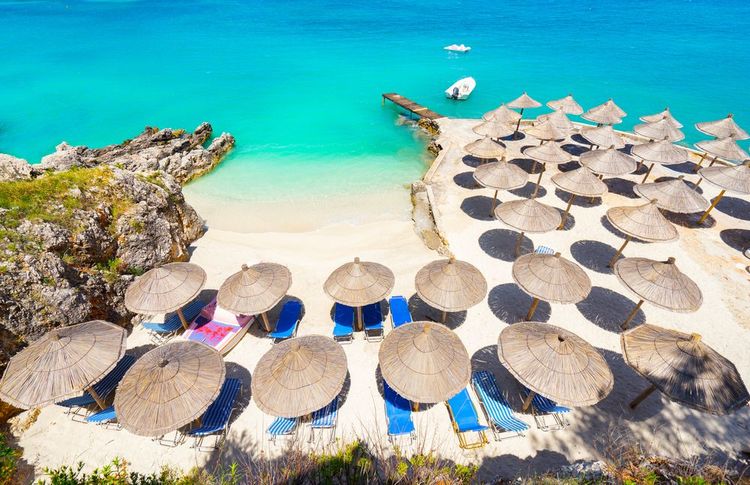 plage de Ksamil, Albanie