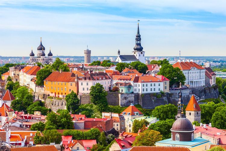 La vieille ville de Tallinn en Estonie