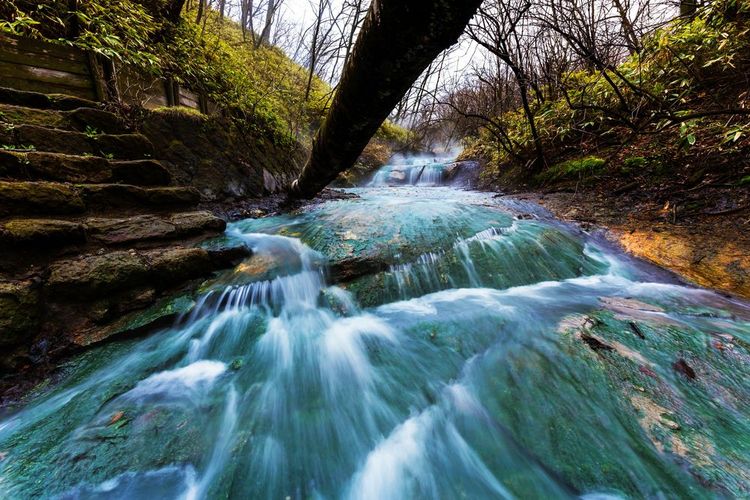 La source "bain de pieds" d'Oyunumagawa